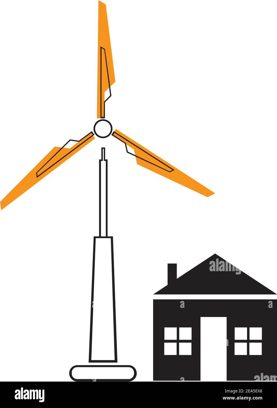 turbine windmill energy icon vector illustration design - Vector Stock ...