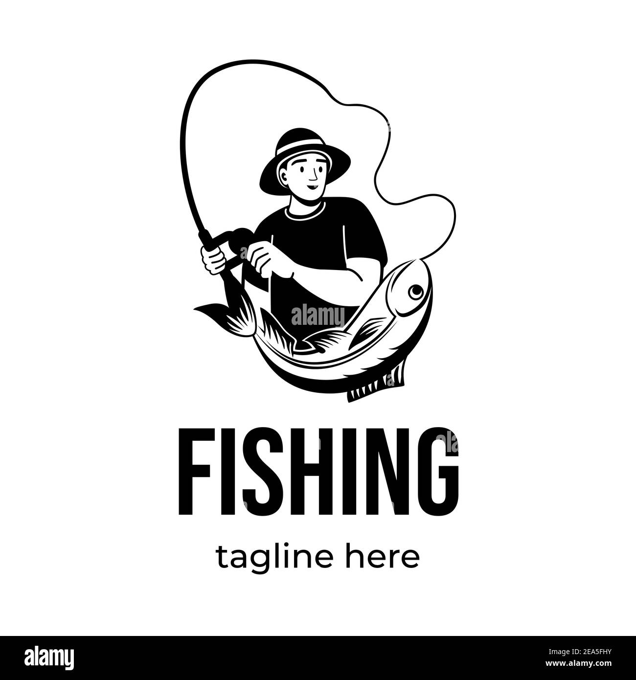 Person catching fish Cut Out Stock Images & Pictures - Alamy