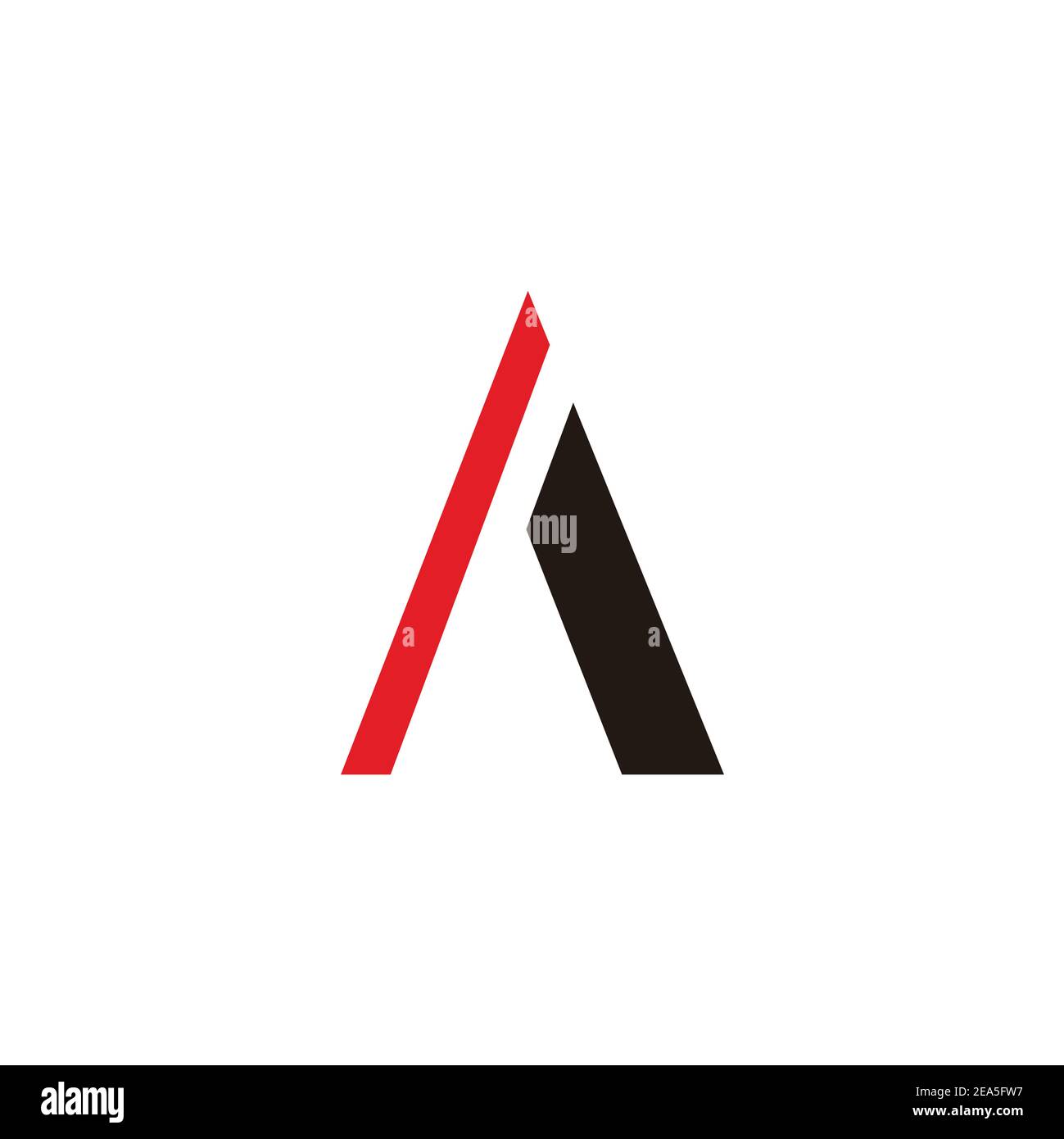 letter a simple triangle motion logo vector Stock Vector