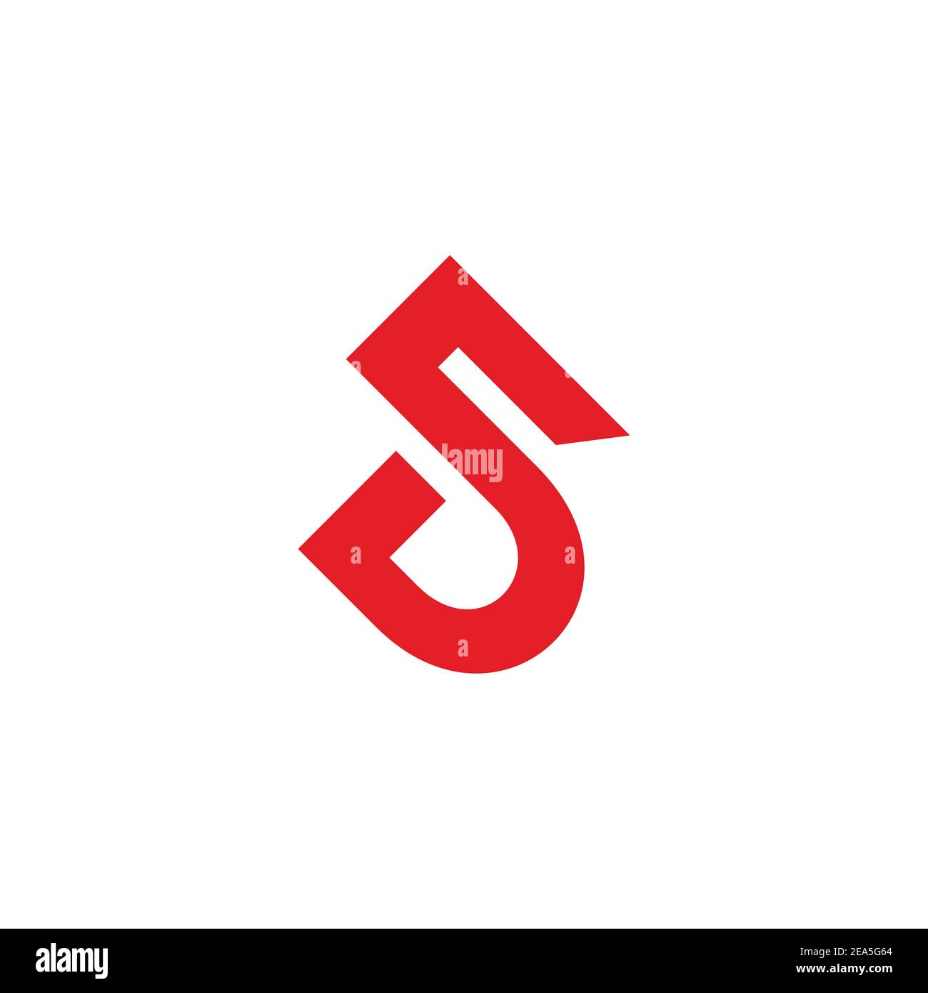 letter sd linked geometric simple flat logo vector Stock Vector Image ...