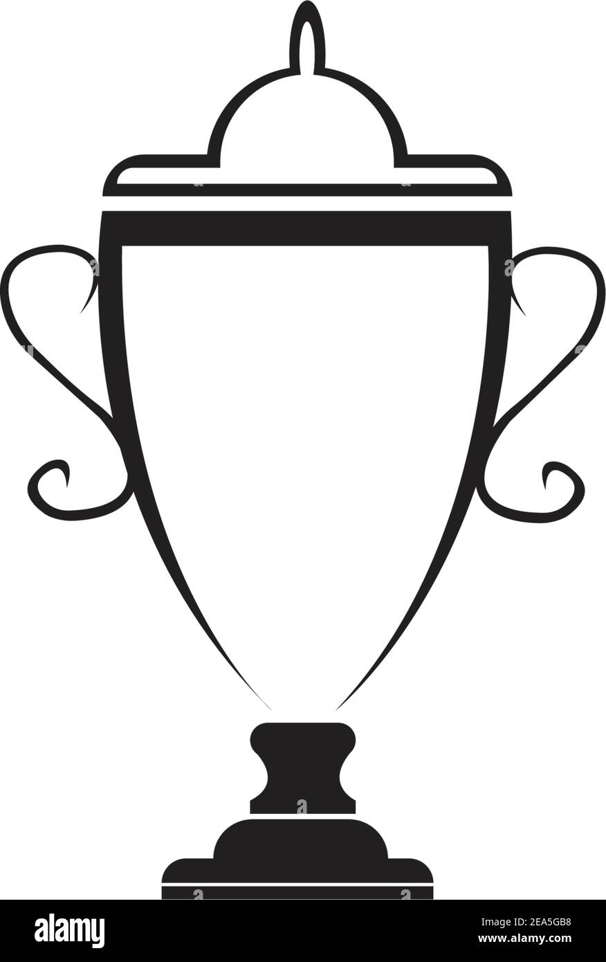 trophy icon vector illustration design template Stock Vector