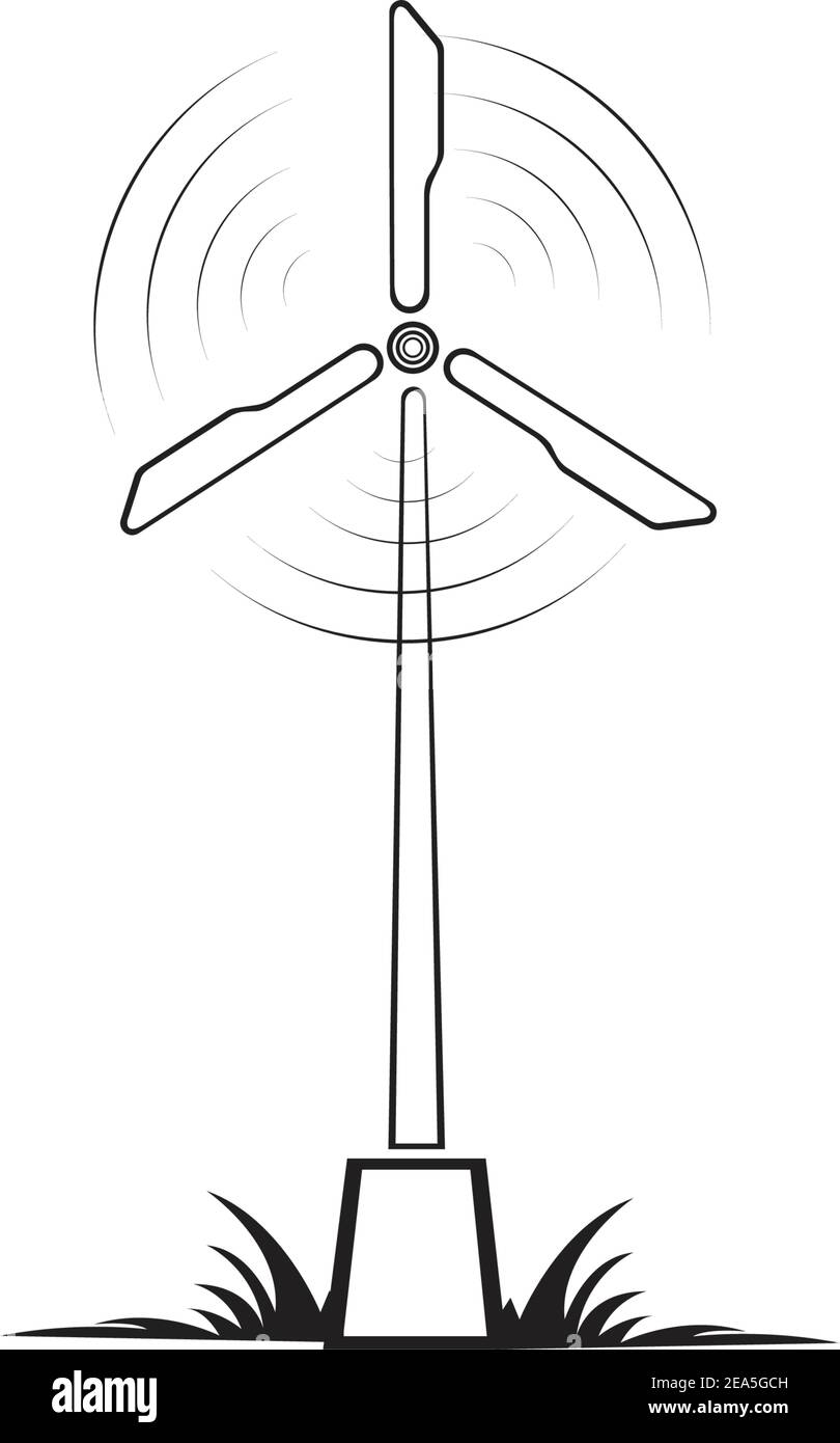 turbine windmill energy icon vector illustration design - Vector Stock ...