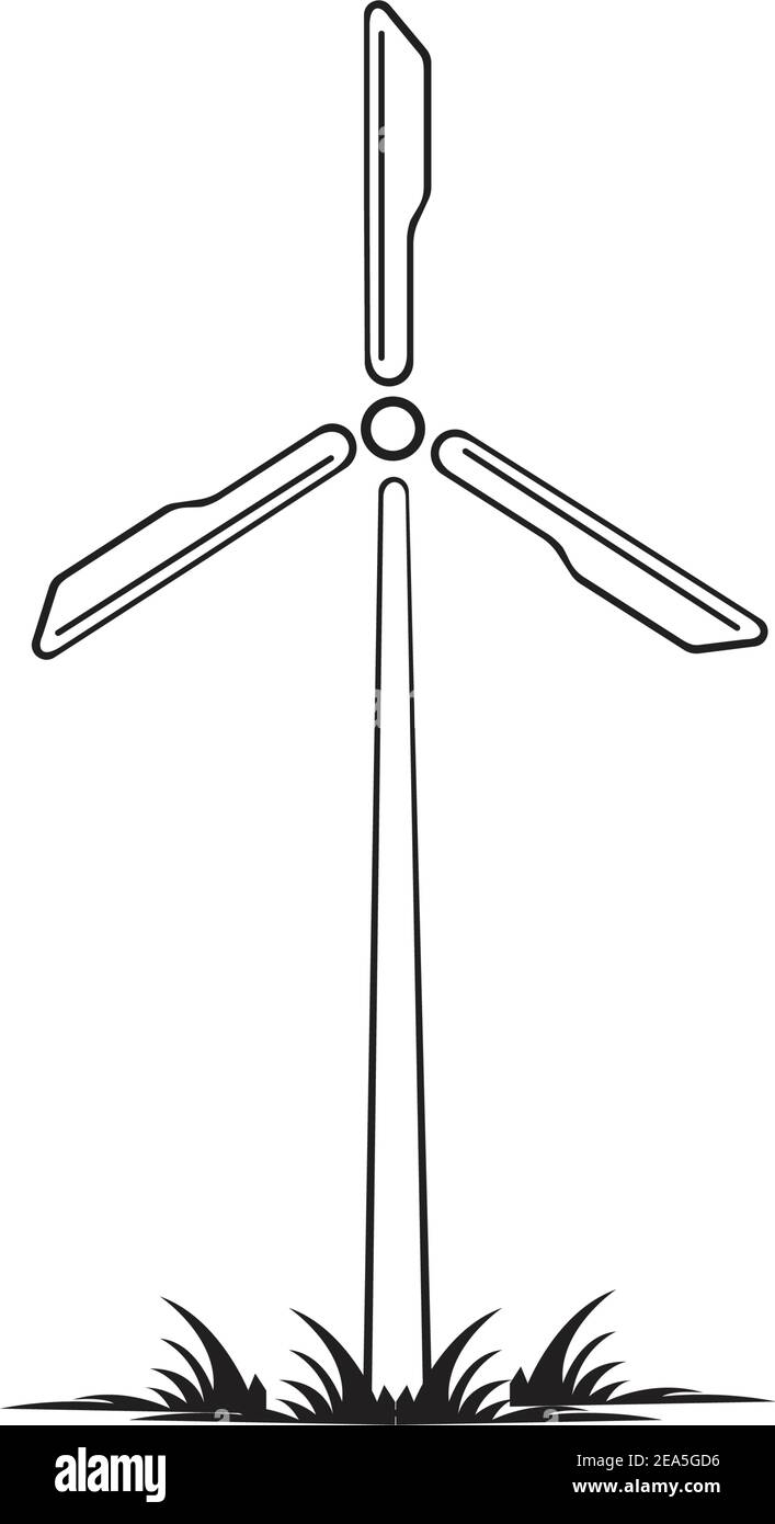 turbine windmill energy icon vector illustration design - Vector Stock ...