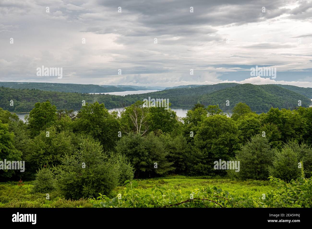 The Enfield Lookout at the Quabbin Reservoir, Massachusetts Stock Photo
