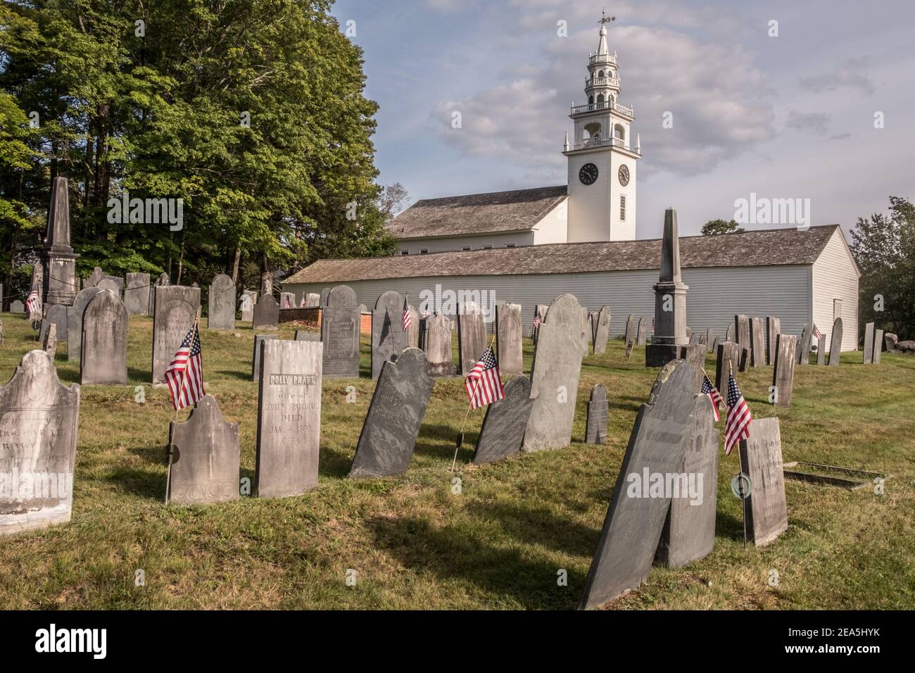 The Jaffrey Meetinghouse in Jaffrey New Hampshire next to the Old The Jaffrey Meetinghouse in Jaffrey New Hampshire next to the Old