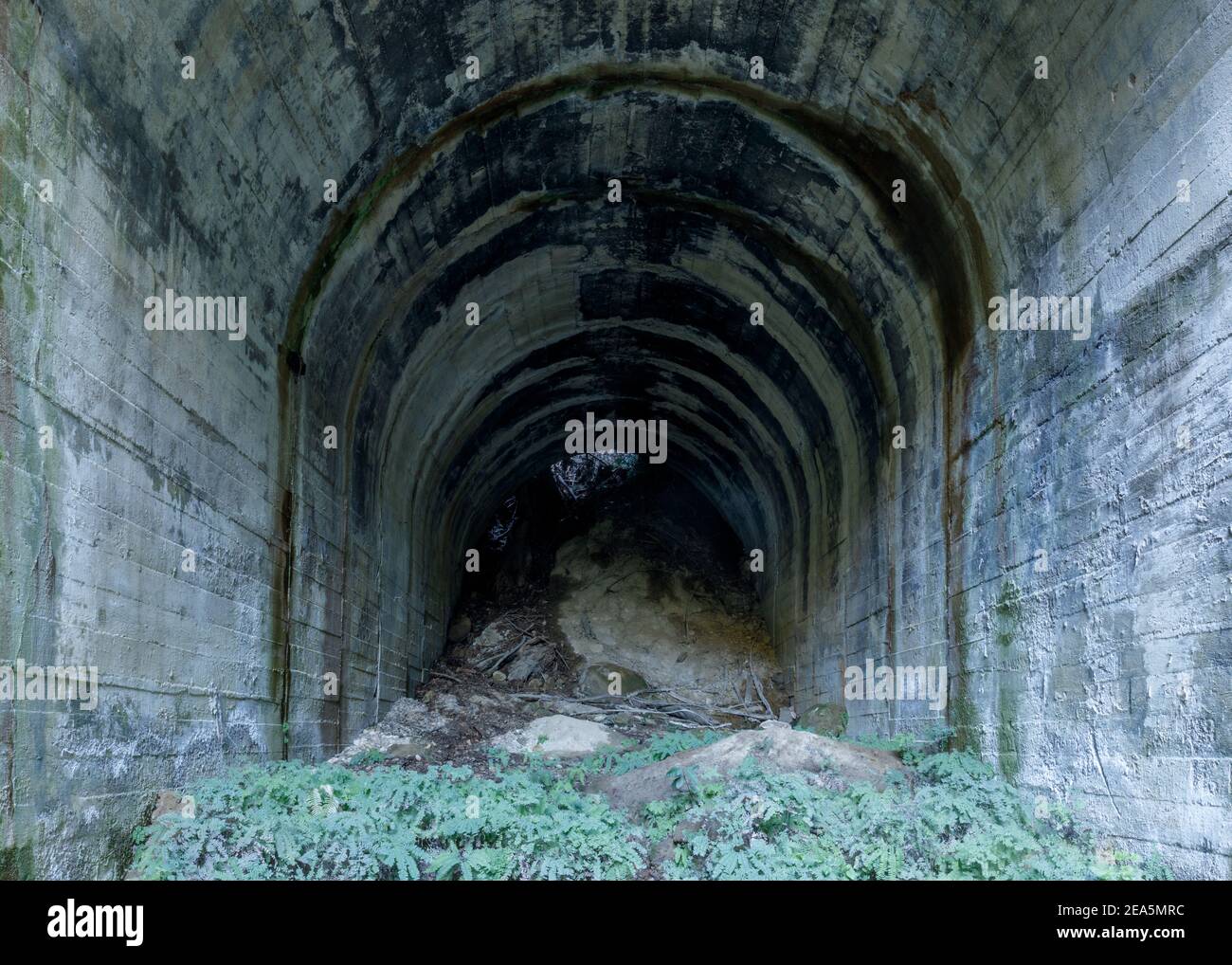 Ruined Laurel-Glenwood Tunnel (AKA the Glenwood Tunnel) Northern Portal Stock Photo