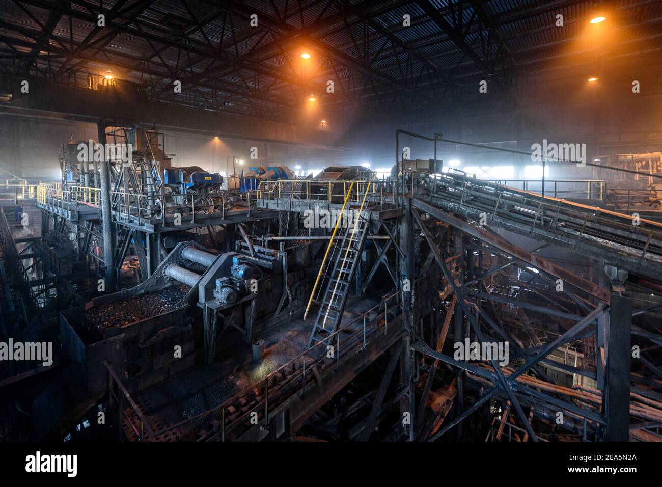 Coal beneficiation plant. Stock Photo