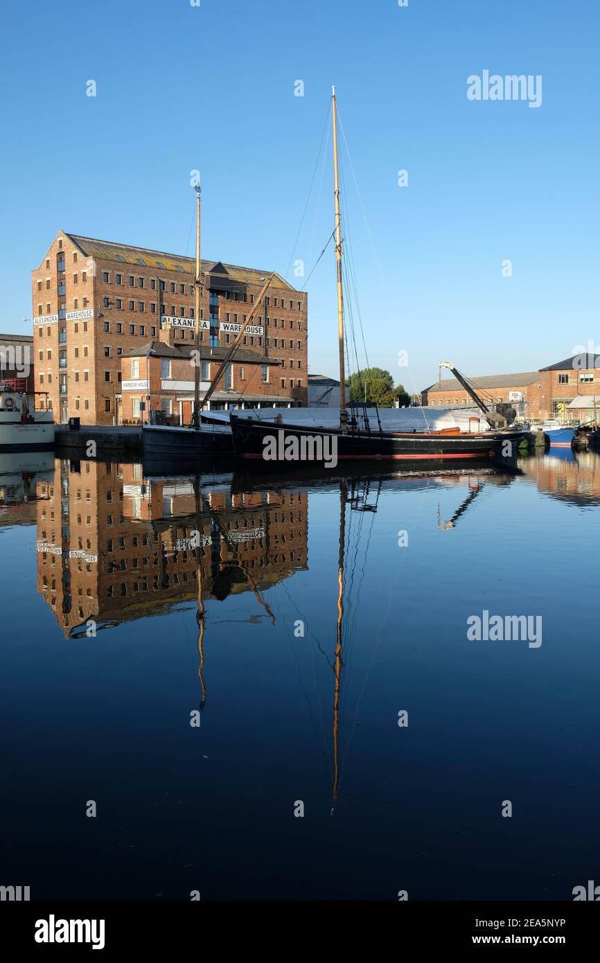 Pilot cutter 'Mascotte' moored in Gloucester Docks Stock Photo
