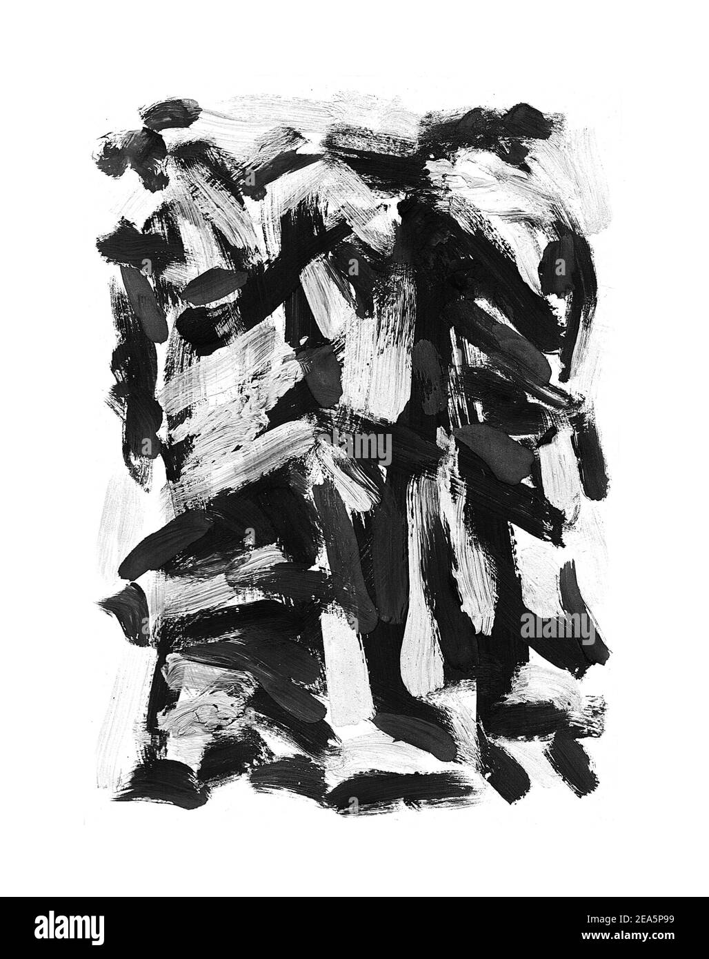 Beautiful black and white paint smears texture Stock Photo - Alamy