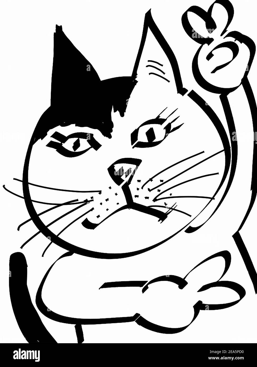 stroke drawing, copic markers art , Funny cat , Cute cat , puss , pussy cat , moggy , meaow Stock Photo - Alamy stroke drawing, copic markers art , Funny cat , Cute cat , puss , pussy cat , moggy , meaow Stock Photo - Alamy