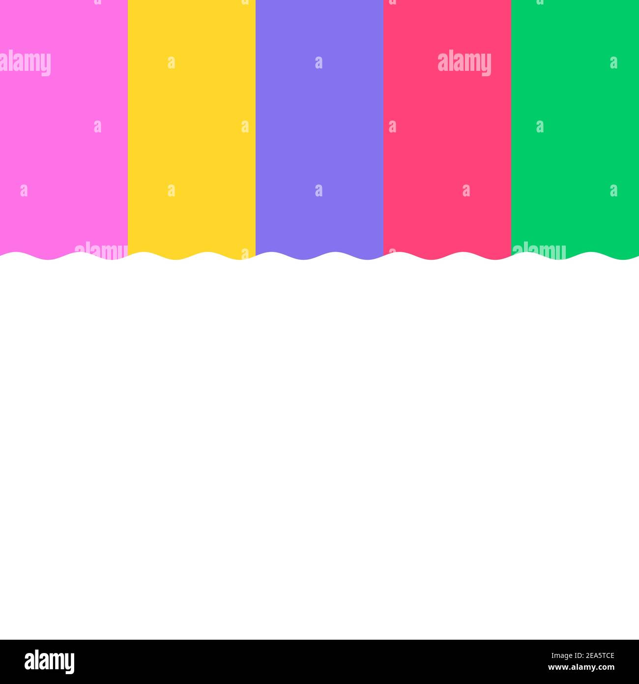 Multicolored wavy abstract background illustration with empty space for ...