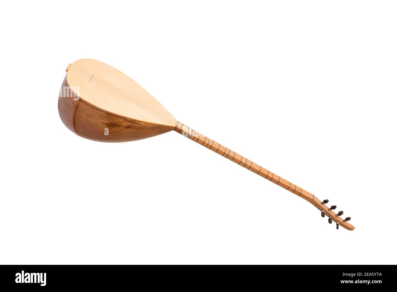 Flat turkish baglama saz Royalty Free Vector Image