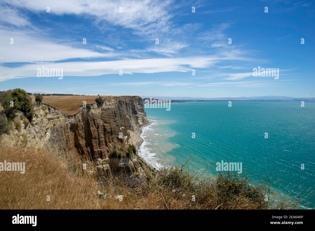 Cape Kidnappers cliffs, Hawkes Bay, New Zealand Stock Photo