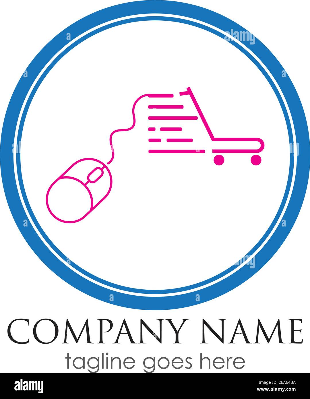 technology online shop vector illustration design template Stock Vector