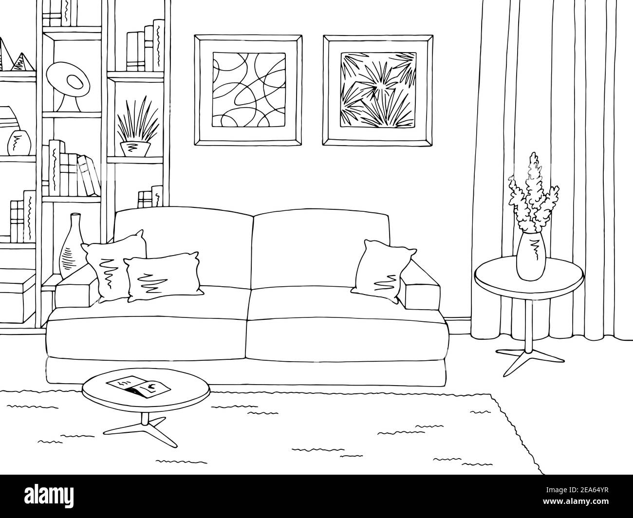 living-room-graphic-black-white-home-interior-sketch-illustration