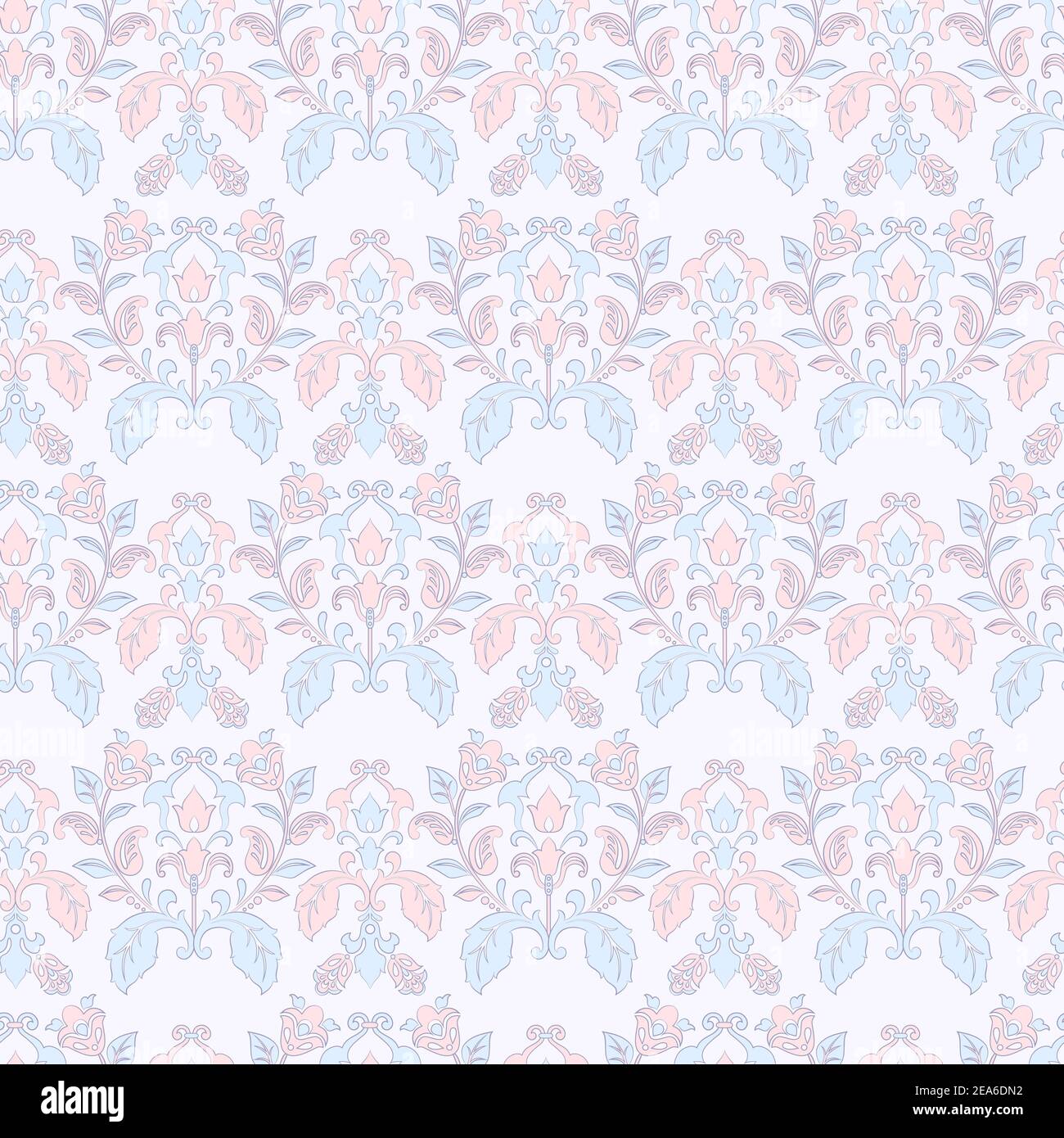 Seamless vintage wallpaper. Vector background Stock Vector Image & Art