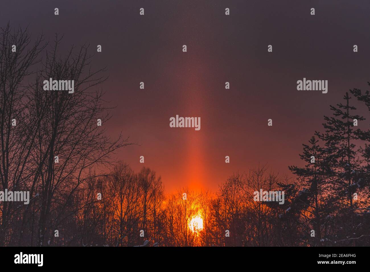 Solar pillar hi-res stock photography and images - Alamy