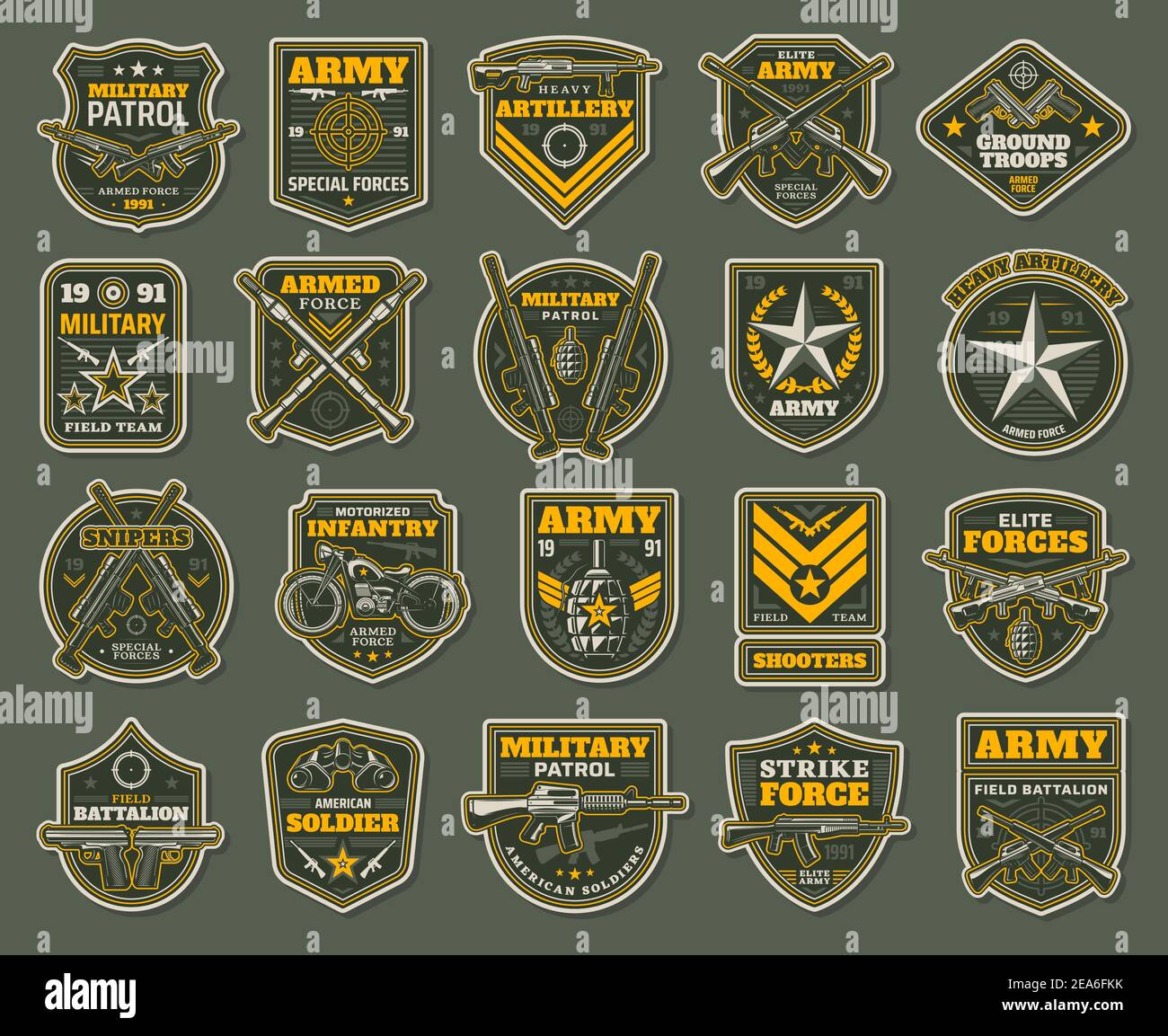 Army Combined Field Army Shoulder Patch Insignia Republic of Korea-U.S