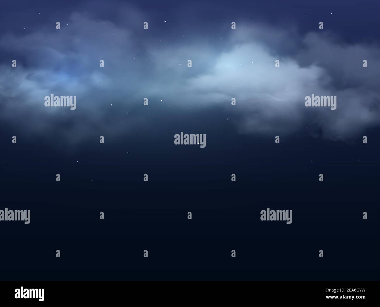 Cloudy Night Sky Background