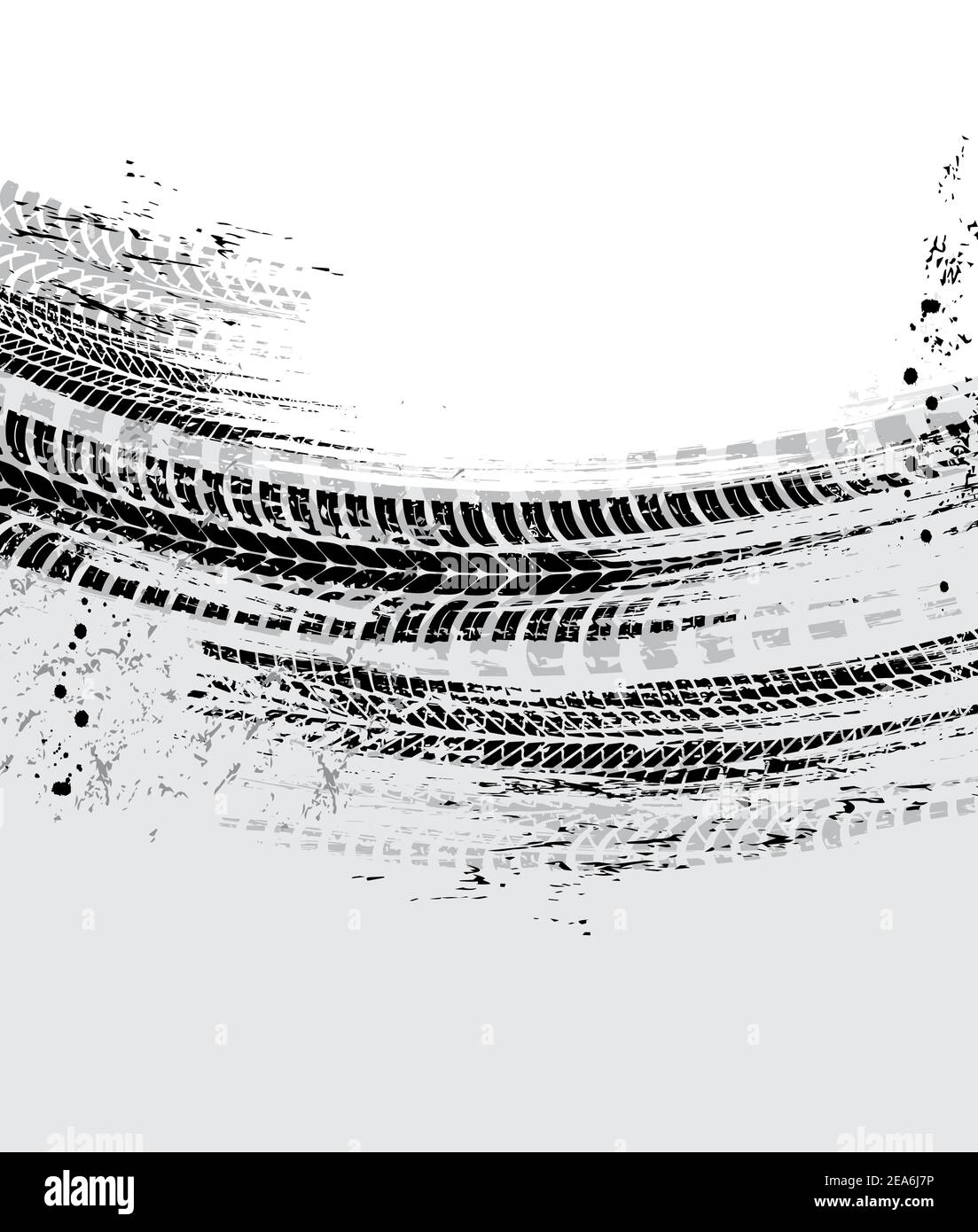 Tyre tread marks Stock Vector Images Alamy