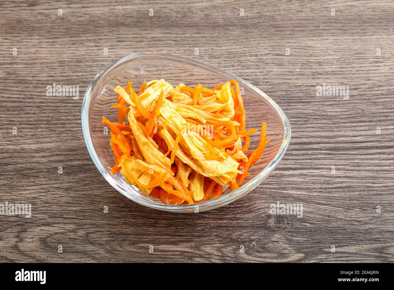 Korean soy asparagus with carrot and spices Stock Photo Alamy