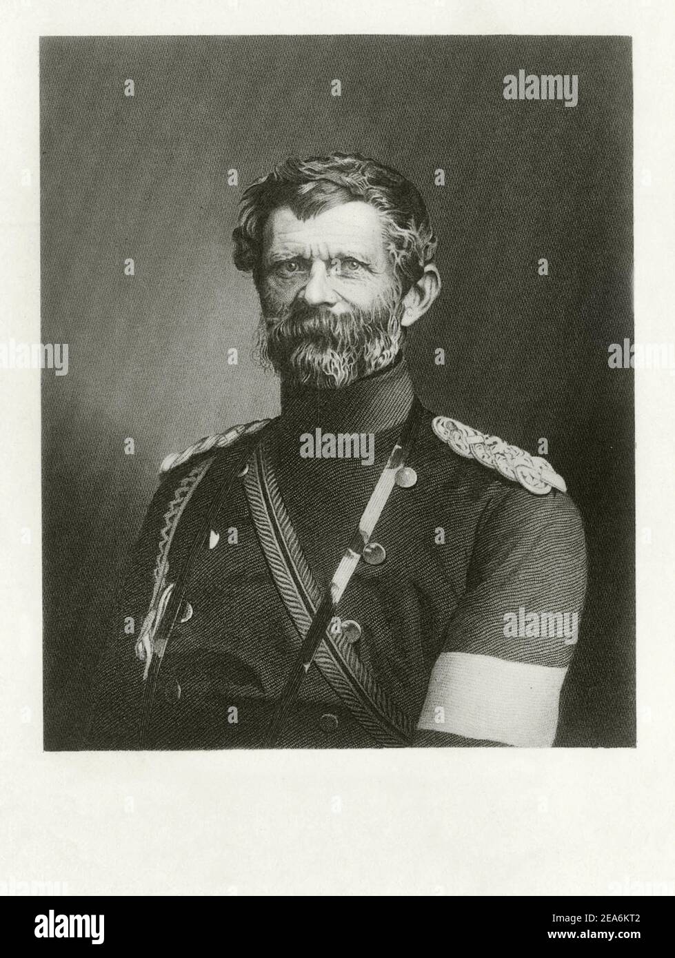 Edwin Karl Rochus Freiherr von Manteuffel (1809 – 1885) was a Prussian Generalfeldmarschall noted for his victories in the Franco-Prussian War. Stock Photo