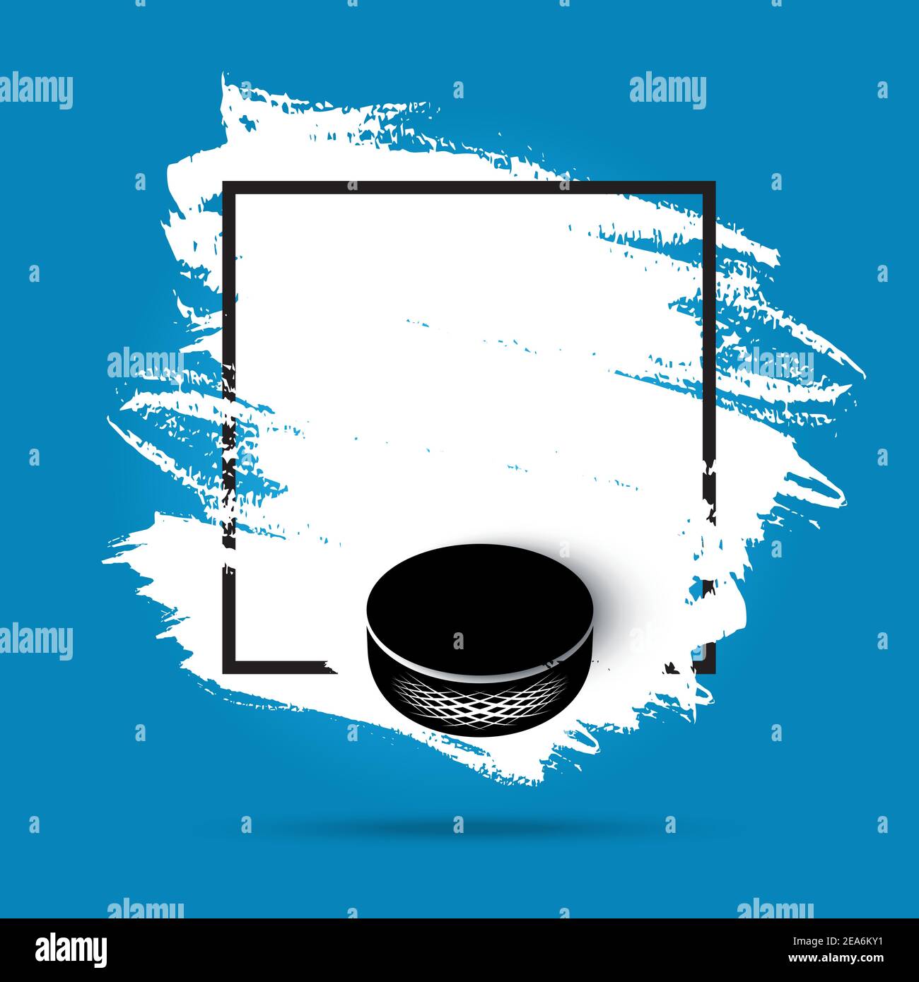 Premium Vector  Hockey puck logo with the title hockey on it