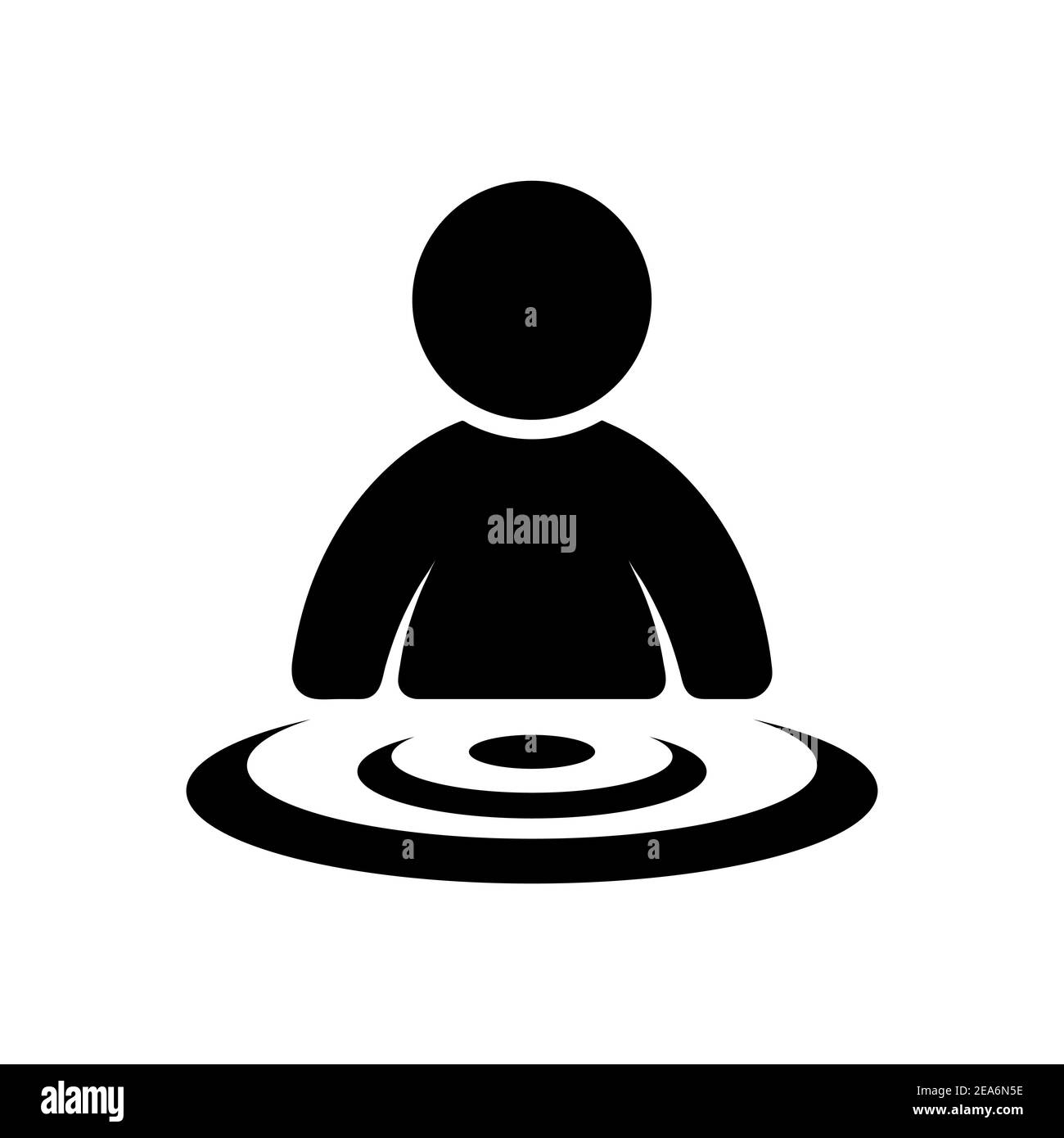 Human profile information icon Black and White Stock Photos & Images ...