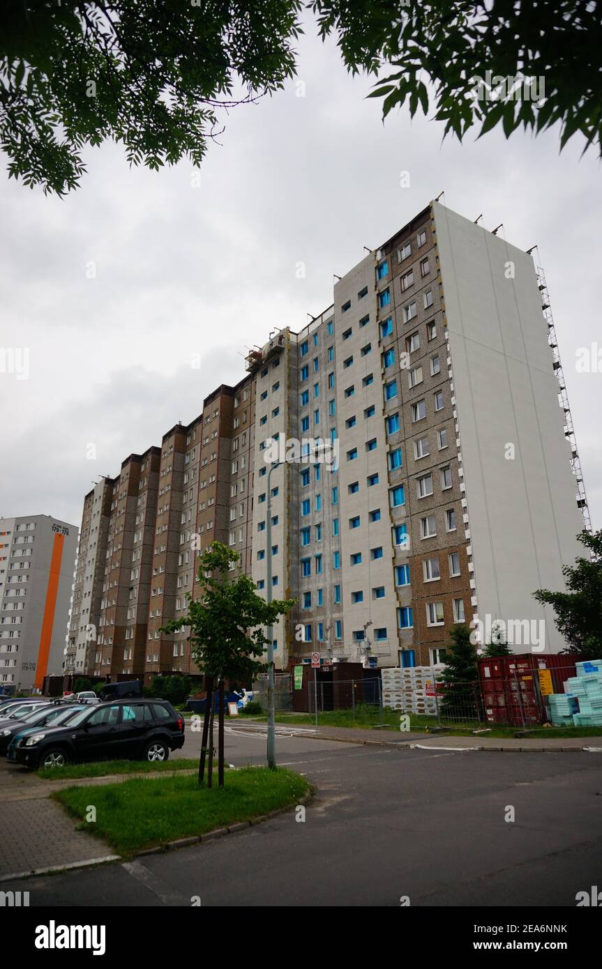 POZNAN, POLAND Jun 24, 2017 High apartment building in the Stare