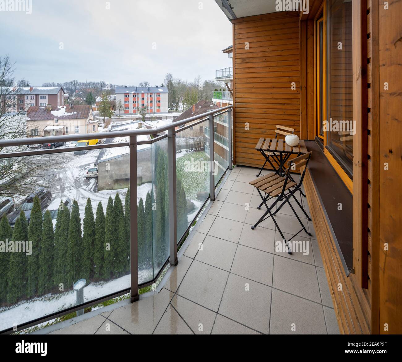 Apartment city balcony hi-res stock photography and images - Alamy