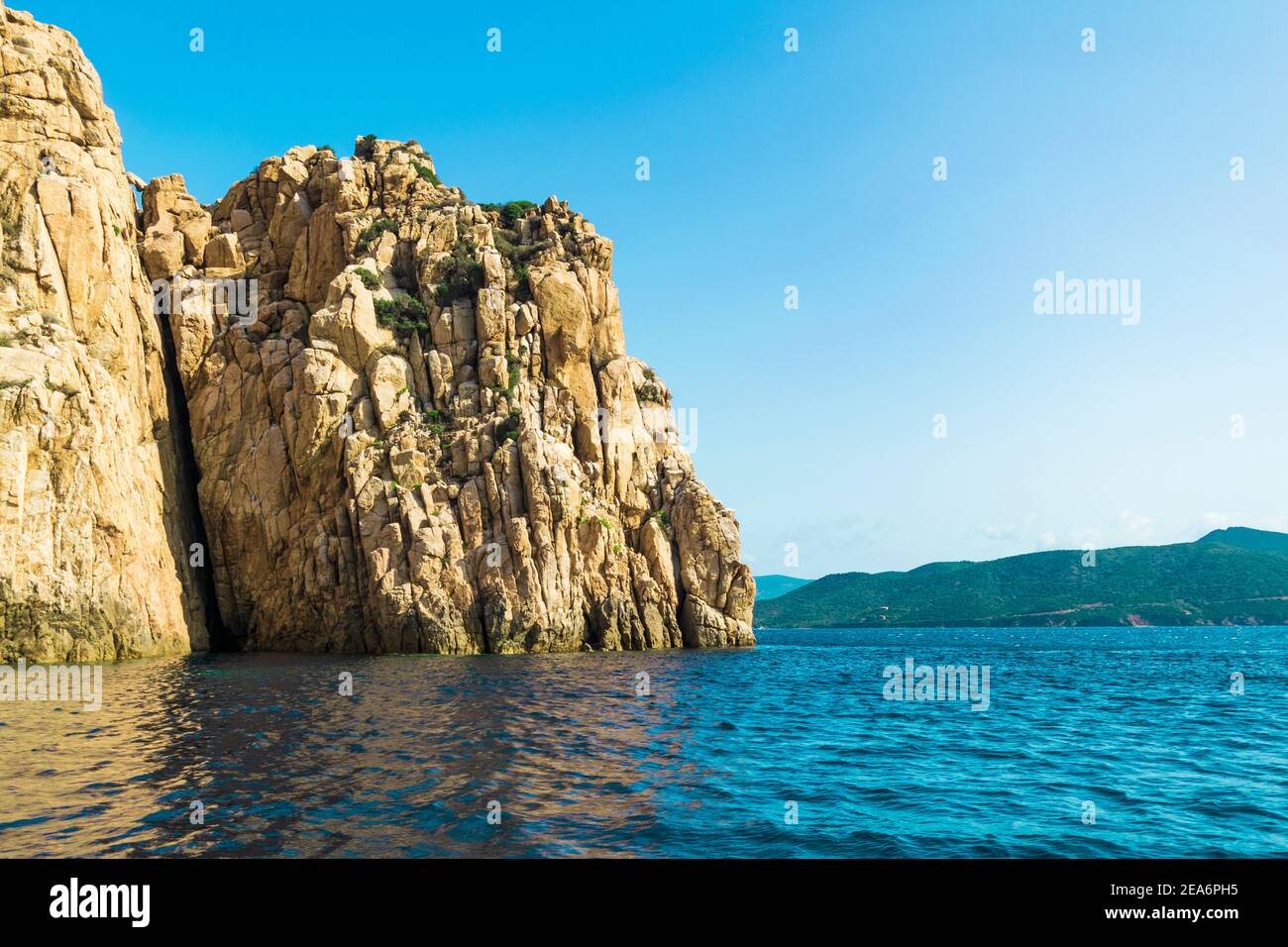 Discovering coasts of south west Sardinia Stock Photo