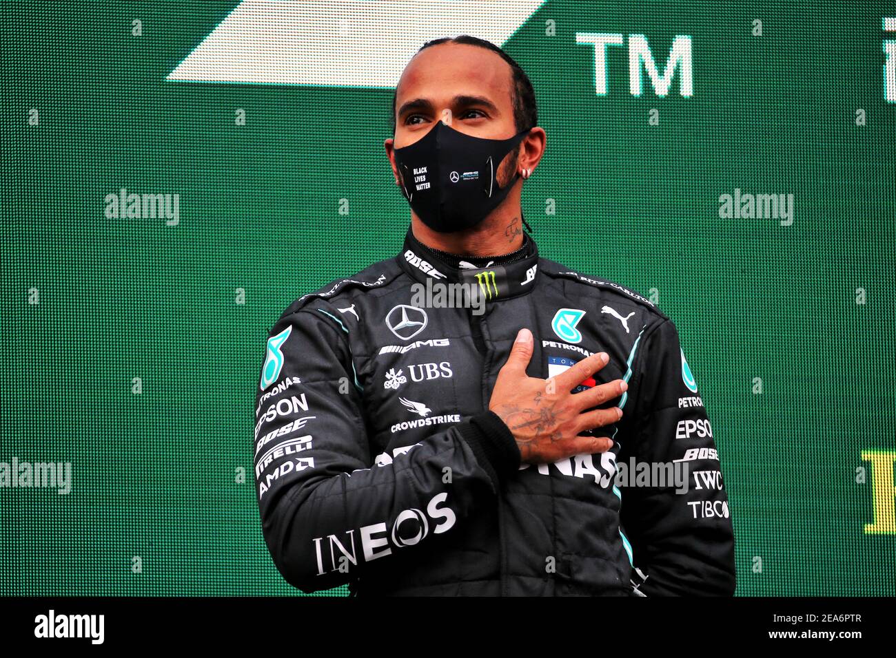 File photo dated 15-11-2020 of Mercedes AMG F1's Lewis Hamilton. Issue date: Monday February 8, 2021. Stock Photo
