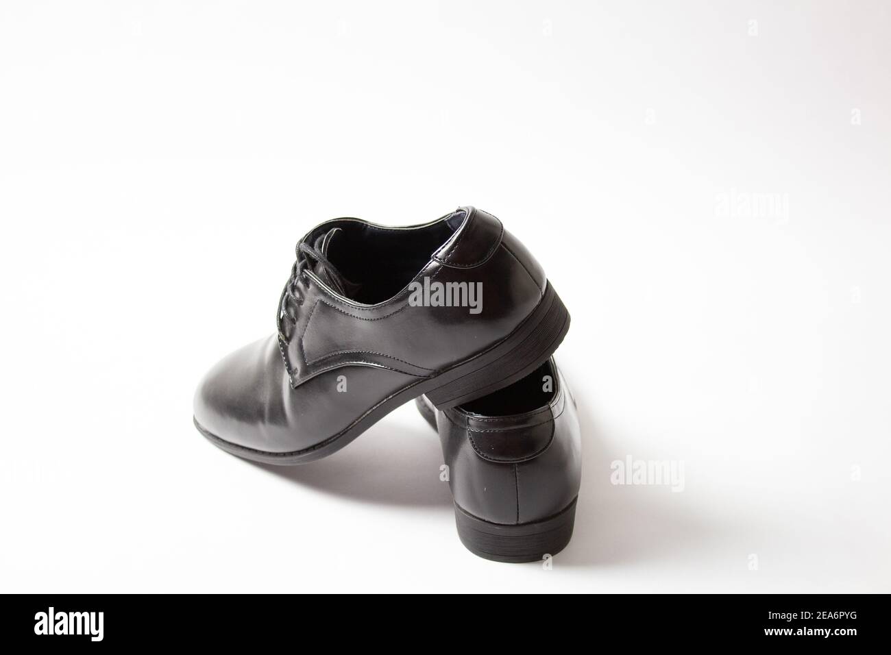 Men's dress shoes black color Stock Photo
