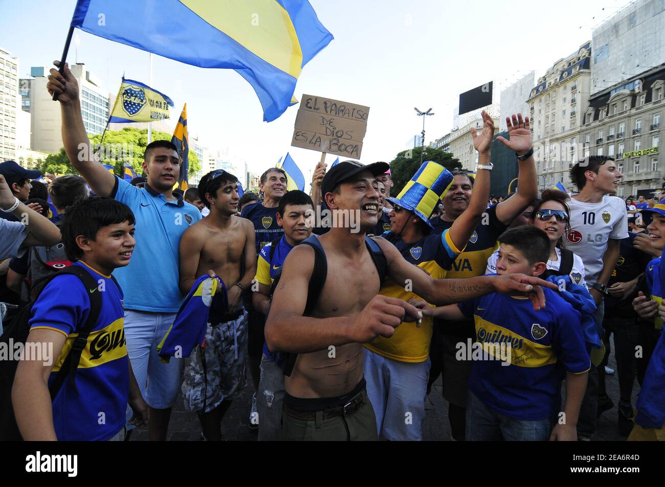 Souvenir shop outside Boca Juniors football stadium Buenos Aires Argentina.  Picture by SAM BAGNALL Stock Photo - Alamy