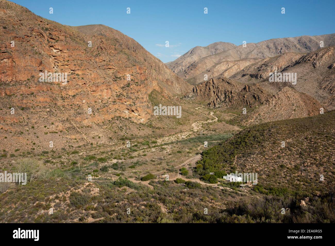 Cedar Falls Base Camp, Baviaanskloof, South Africa Stock Photo