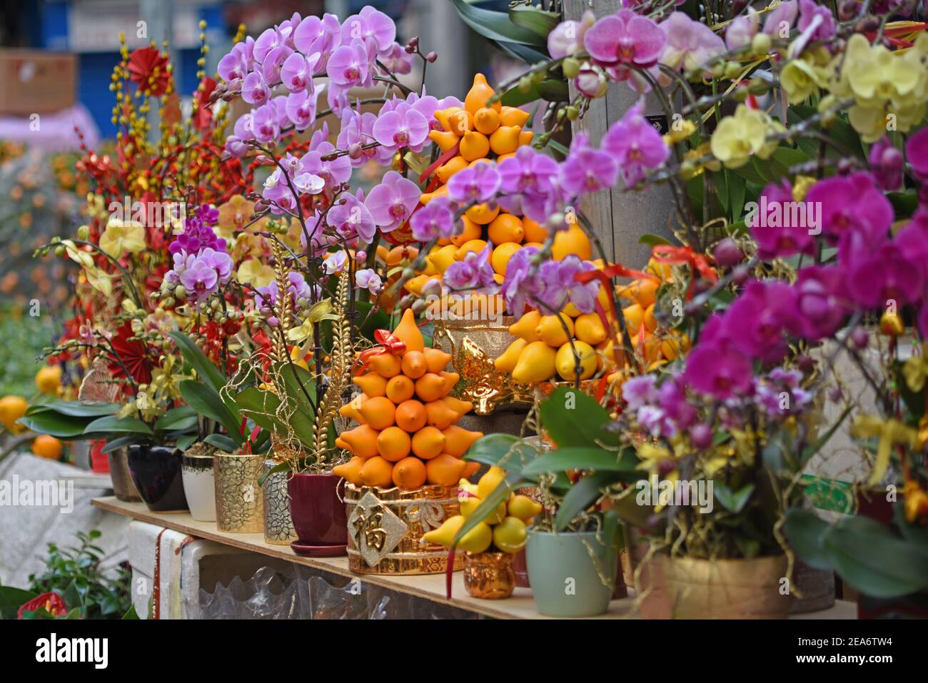 Decorations, handicrafts at Wanchai Market, Hong Kong, prior to Chinese