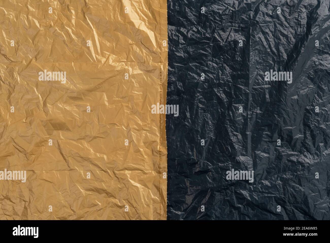Plastic Bag Texture. Abstract Background. Copy Space Stock Photo