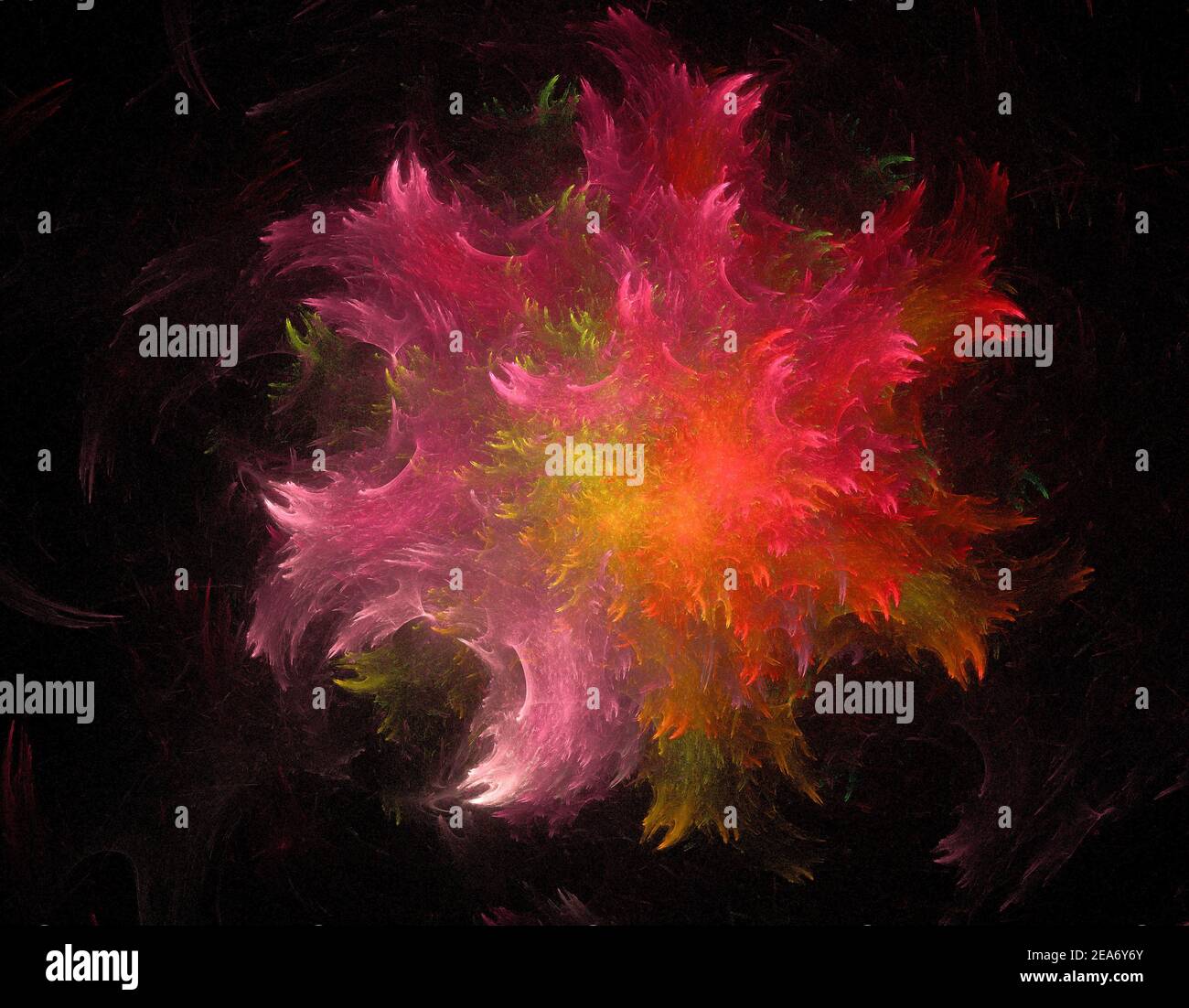 Color Emotion series. Backdrop composed of color burst splash explosion for use in the projects on imagination, creativity art and design Stock Photo