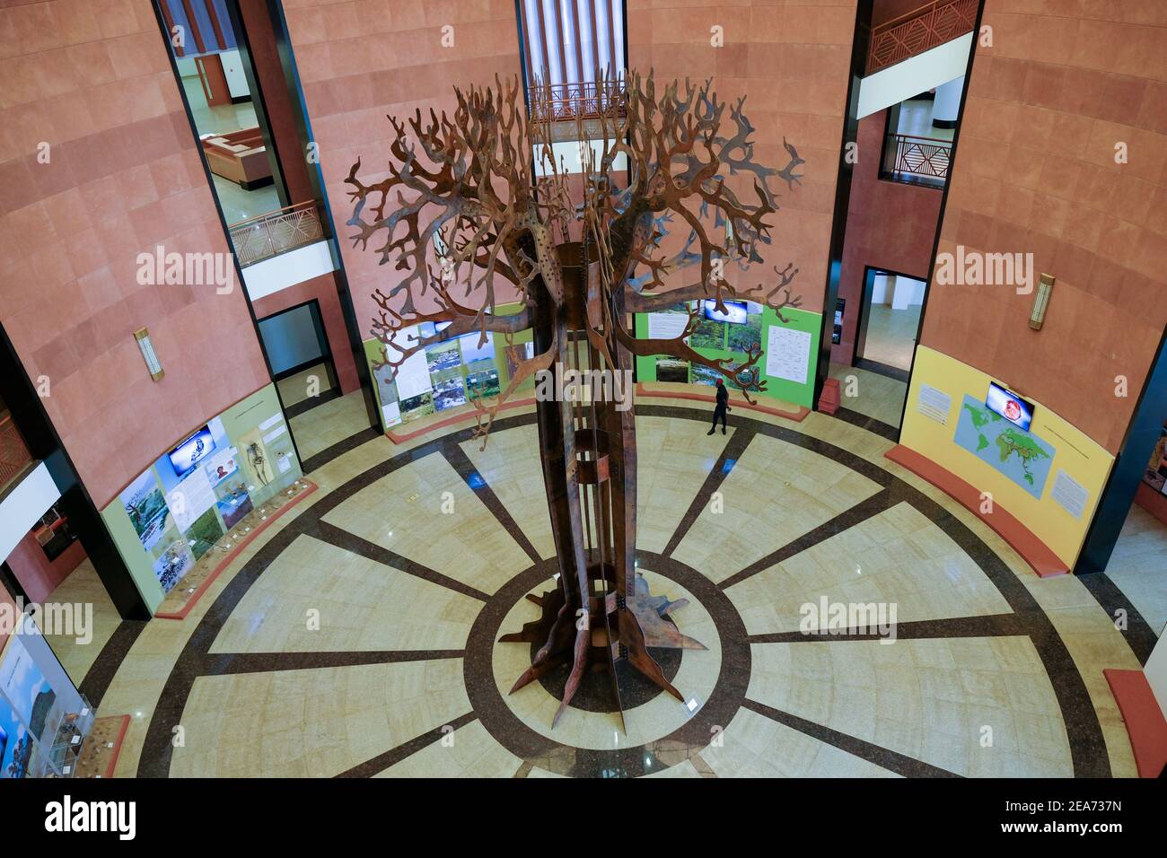 Sculpture in the Museum of Black Civilisations (Musée des civilisations noires) in Dakar, Senegal, which opened in 2018 Stock Photo