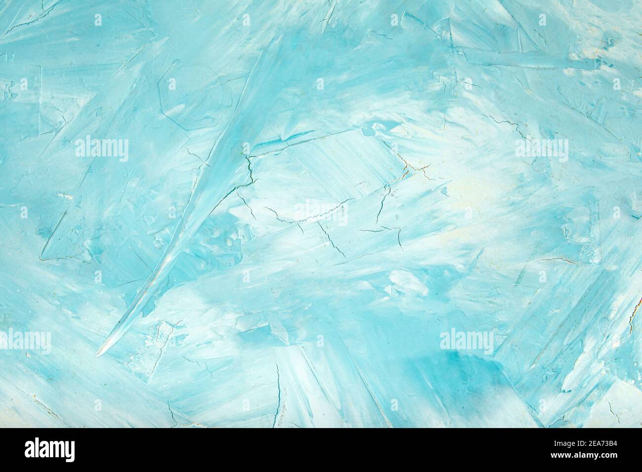 Blue painted plaster texture as a background Stock Photo