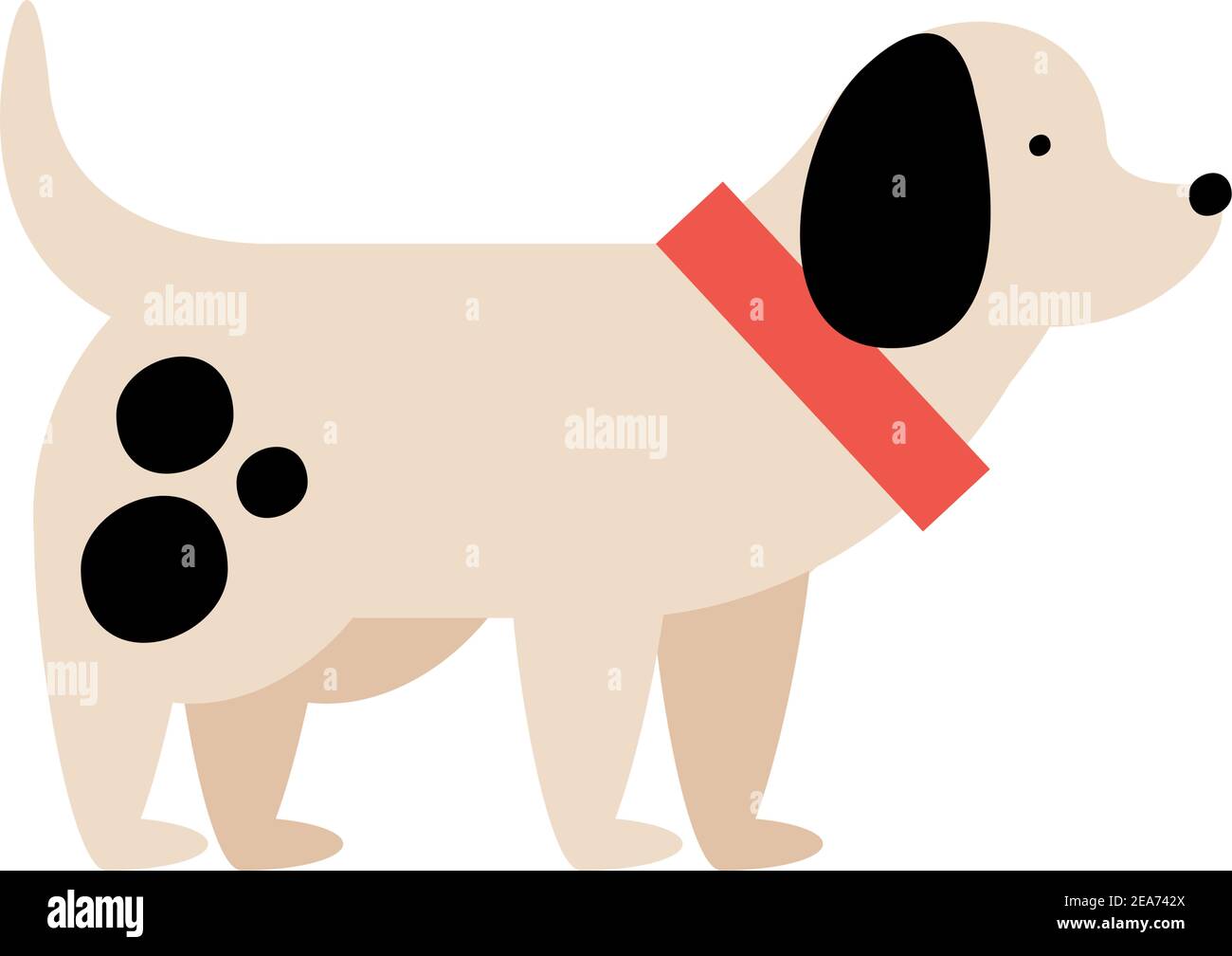 cute little dog mascot character vector illustration design Stock ...