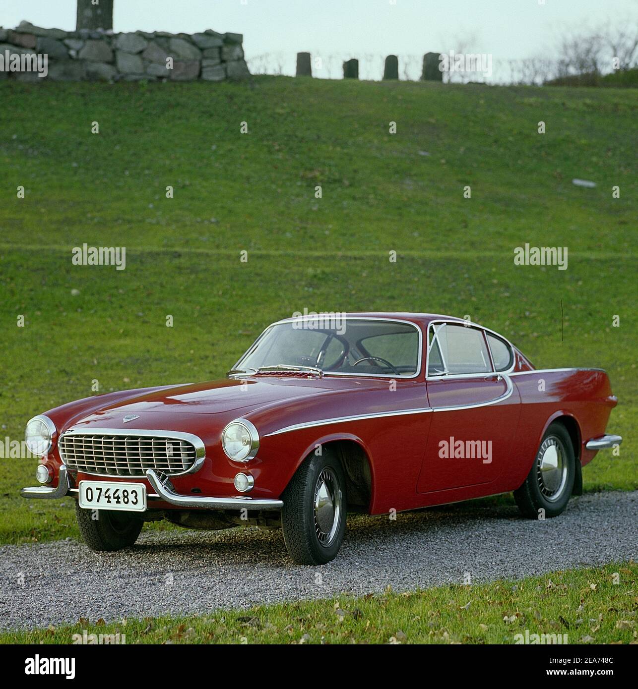 Volvo P1800. A sports car manufactured by Volvo Cars wtih production