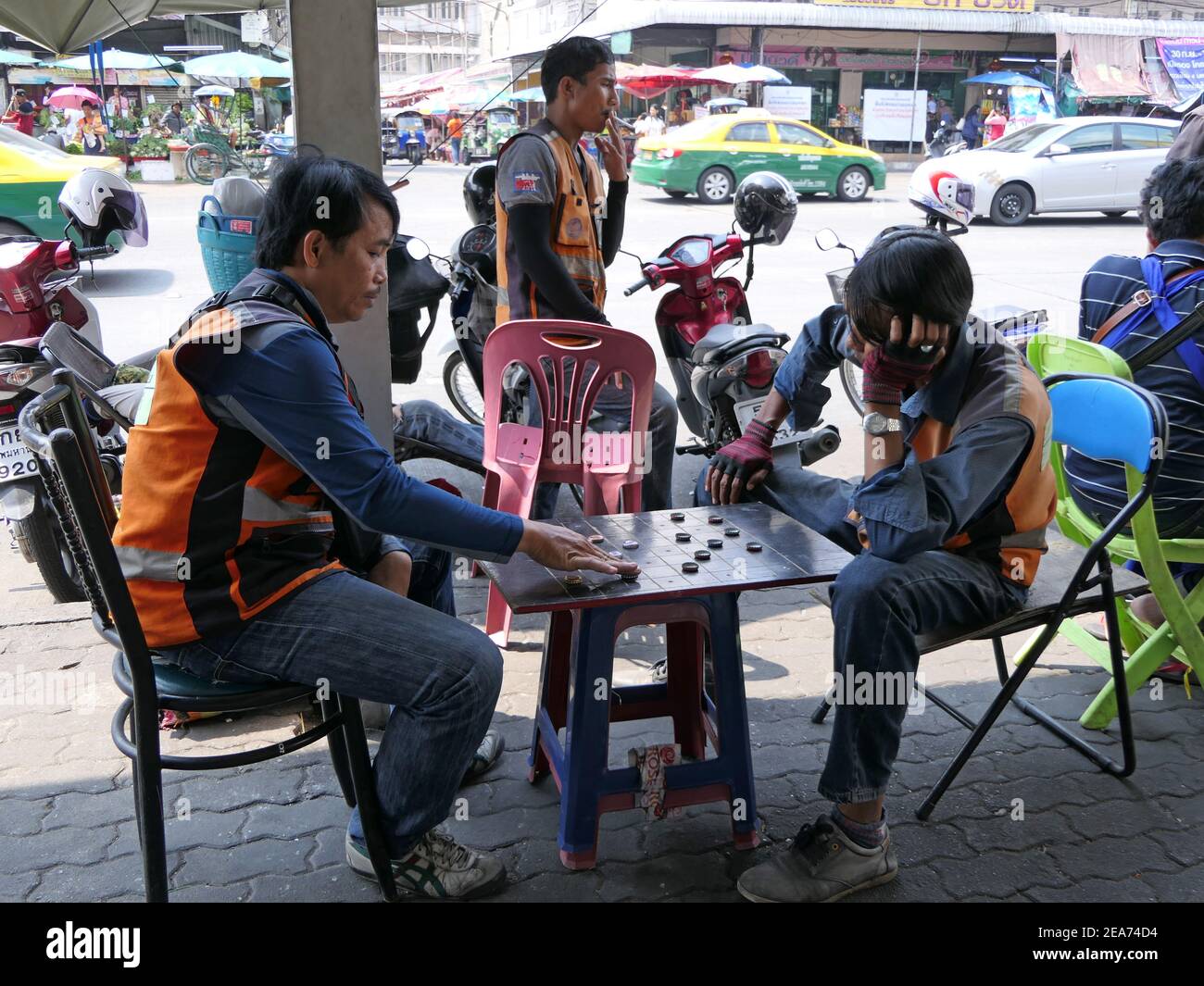 street life in Bangkok Thailand Stock Photo