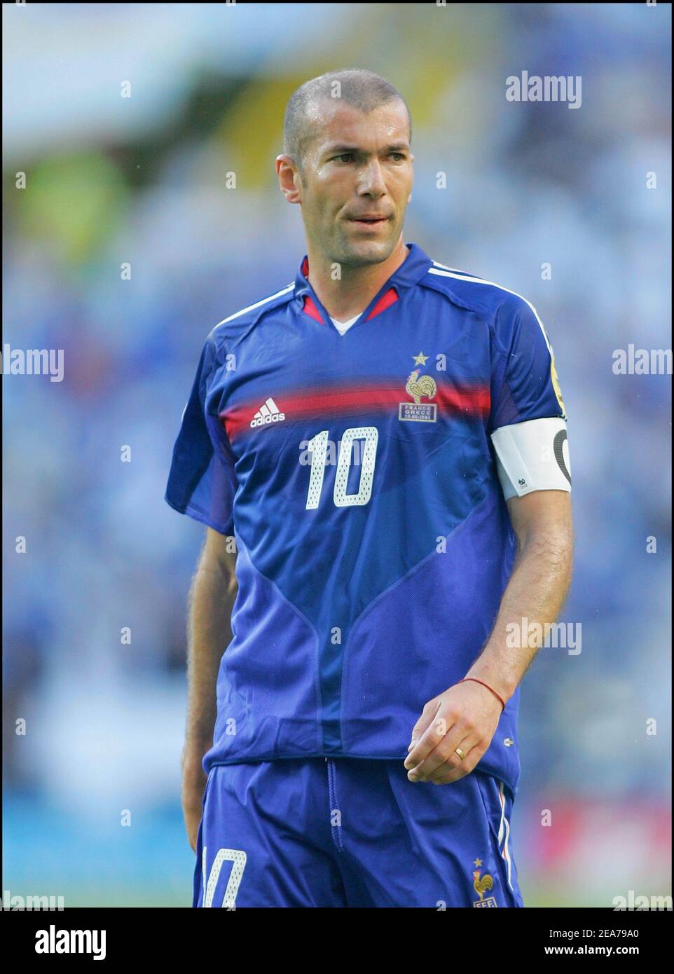 France's Zinedine Zidane during Euro 2004 in Portugal on June 25