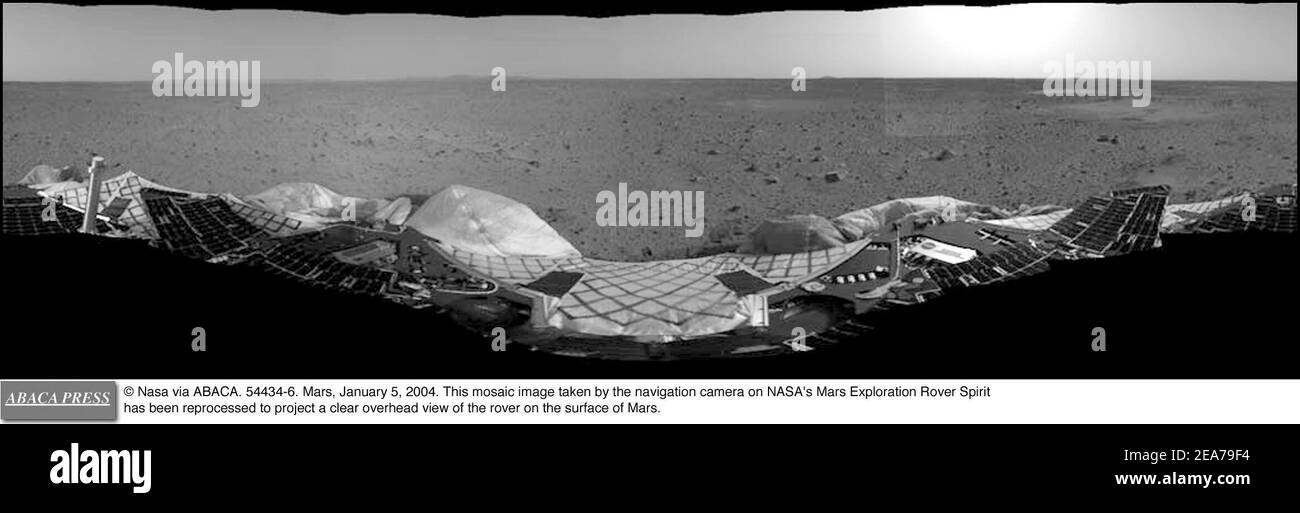 © Nasa via ABACA. 544346. Mars, January 5, 2004. This mosaic image