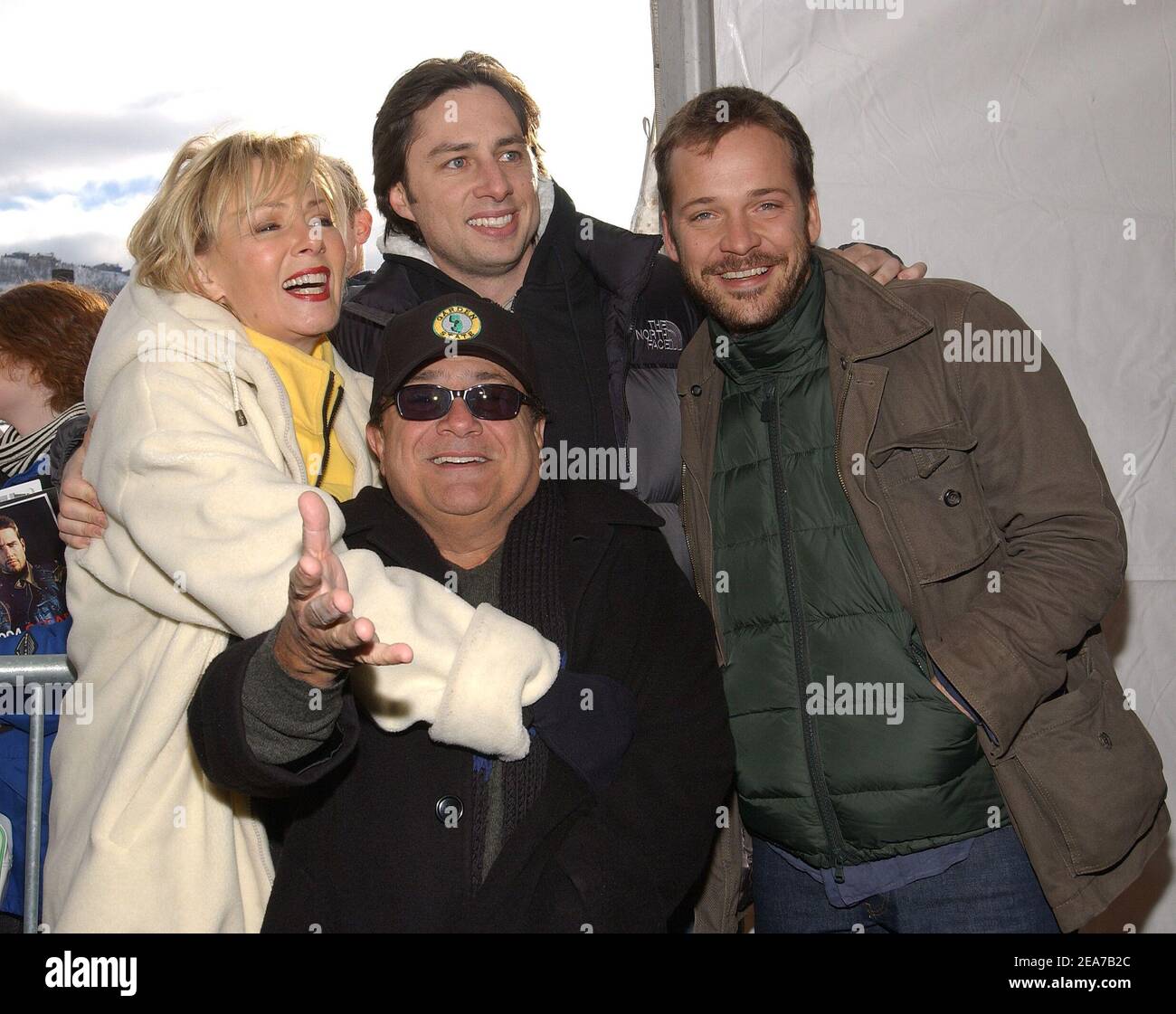Jean Smart, Producer Danny De Vito, Director Zach Braff and Peter