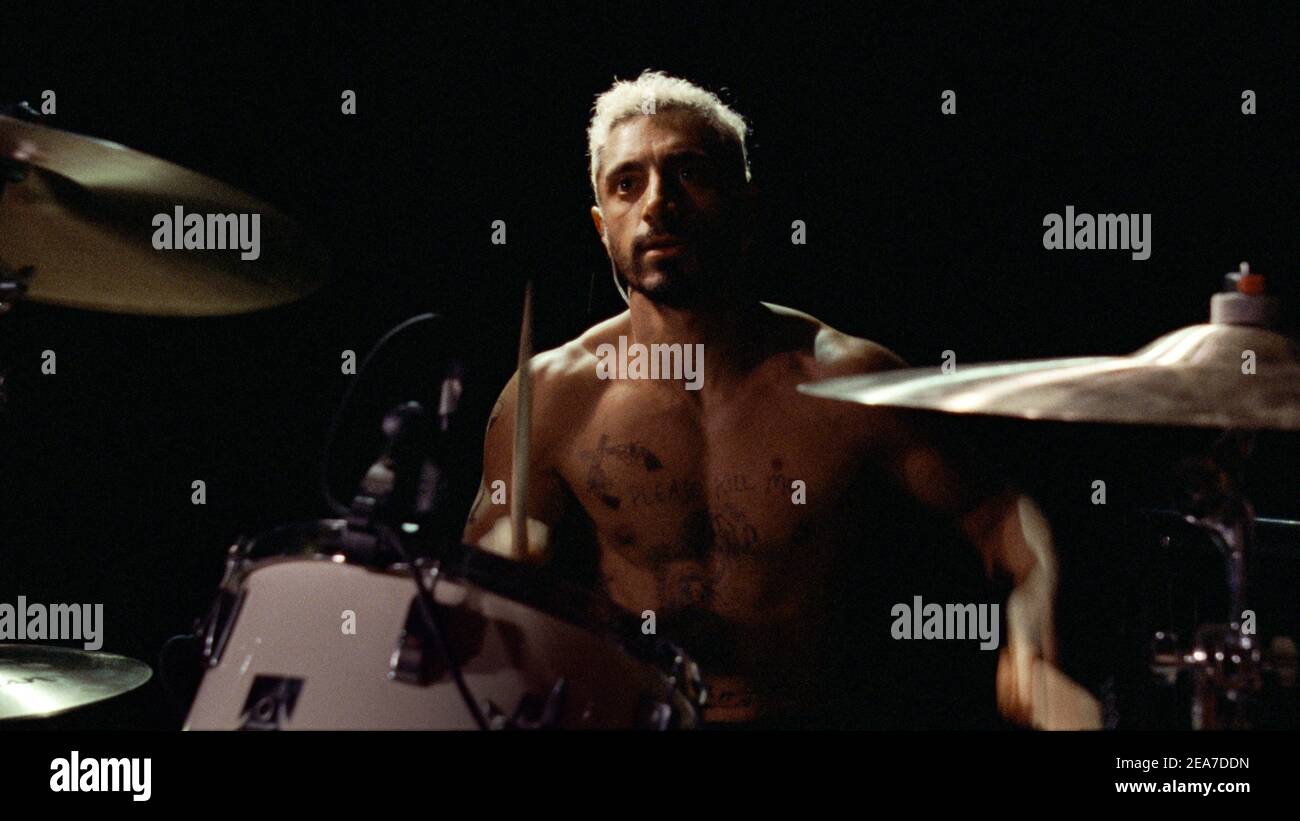 Sound of Metal (2019) directed by Darius Marder and starring Riz Ahmed as a heavy-metal drummer who's life is thrown into turmoil when he begins to suffer from hearing loss. Stock Photo