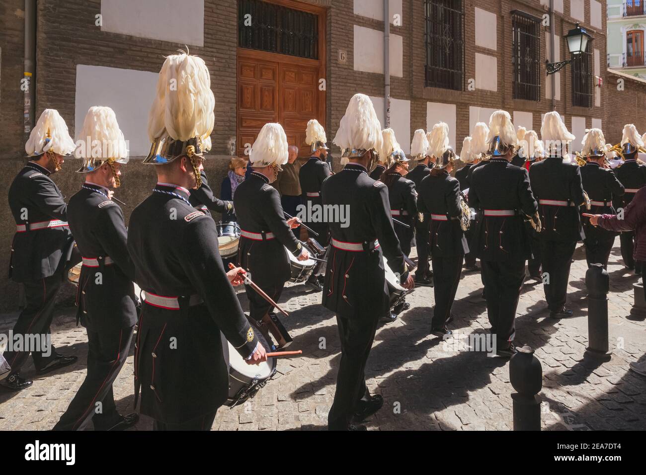 Granada, Spain April 1 2018 A traditional Spanish marching band