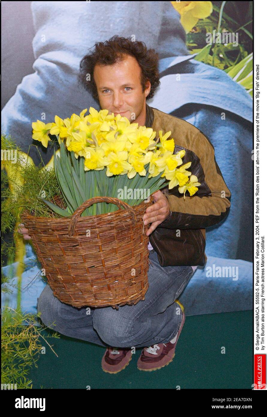 Serge Arnal Abaca 5 Paris France February 3 04 Pef Aka Pierre Francois Martin Laval From The Robin Des Bois Attends The Premiere Of The Movie Big Fish Directed By Tim Burton Also