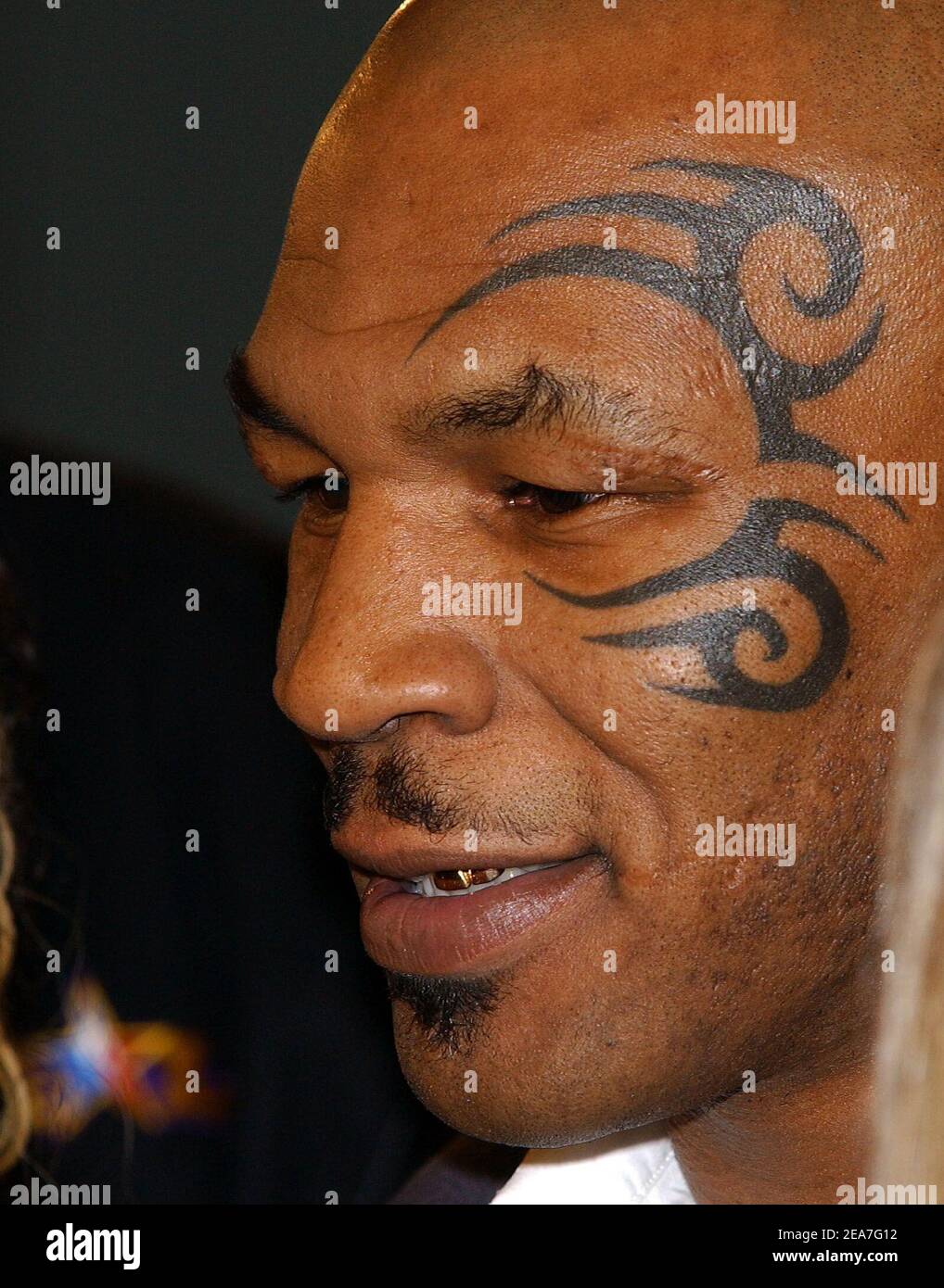 Mike Tyson attends the world premiere of Against The Ropes at the